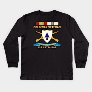 26th Infantry Regiment - DUI w Br - Ribbon - TOP - 1st Bn w COLD SVC  X 300 Kids Long Sleeve T-Shirt